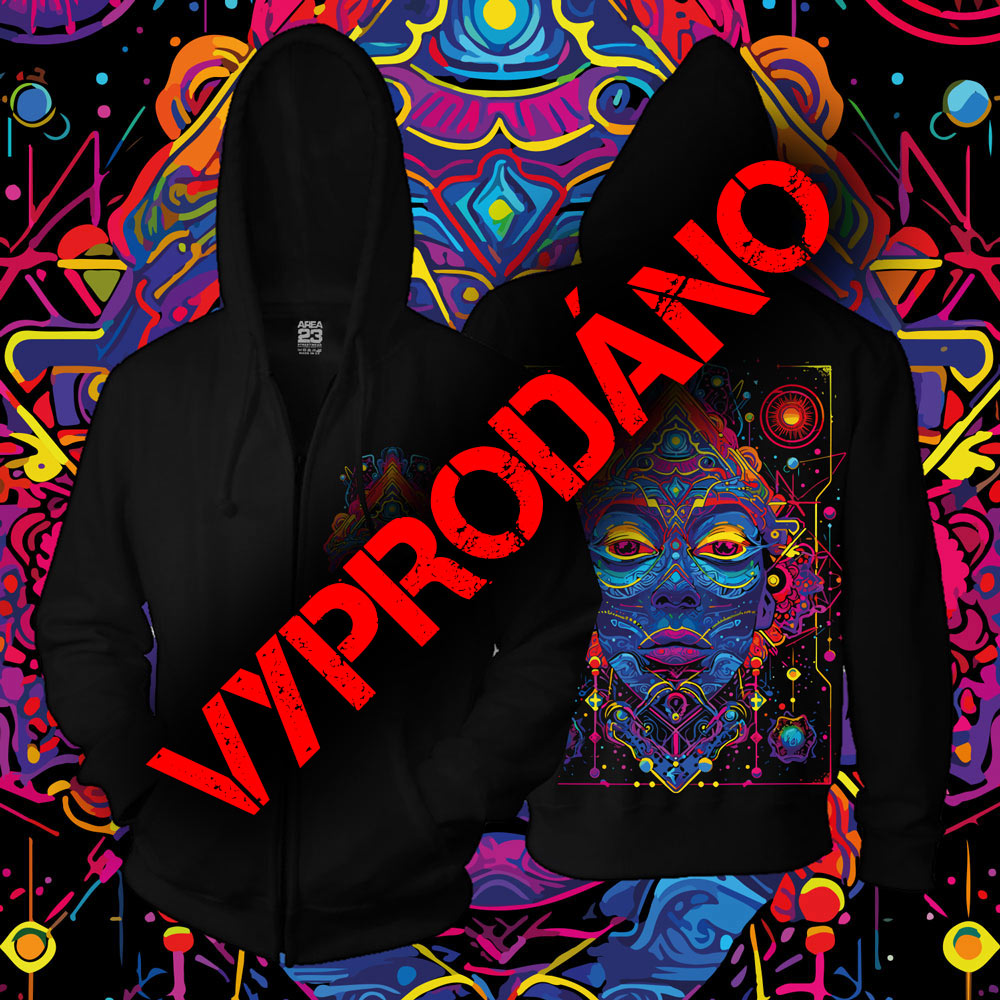 Unisex mikina zip Psychedelic Queen limitovaná edice